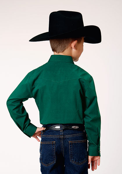 Roper Azure Skyline (Blue) - Boy's Western Shirt main image 1