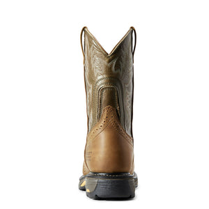 Ariat Men's WorkHog Waterproof Composite Toe Work Boot - Aged Bark / Army Green