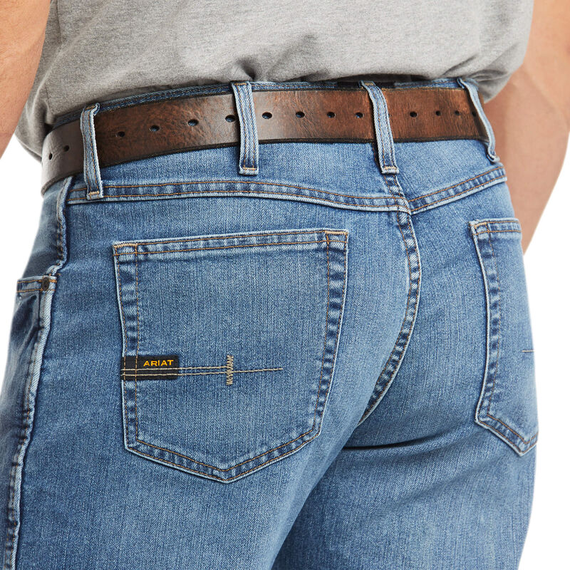 10016220 Ariat Men's Rebar M4 Relaxed DuraStretch Edge Boot Cut Jean - Bodie