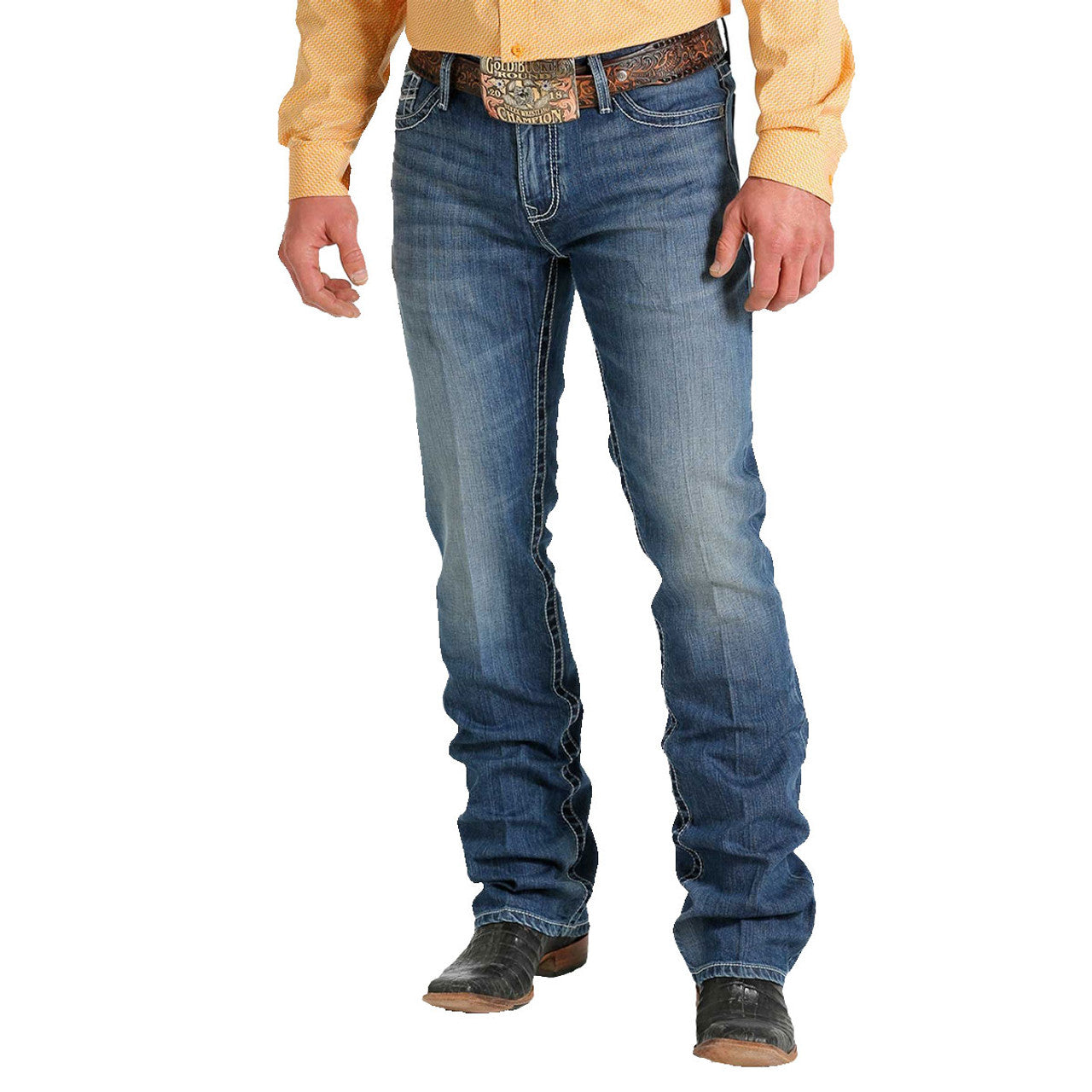 Cinch Men's Ian Slim Fit Boot Cut Straight Denim Jean - MB55836001 - Nate's Western Wear