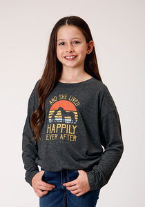 Girl's Roper "Happily Ever After" Long Sleeve Shirt