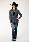 Women's West Made Collection Long Sleeve Aztec Print Western Shirt