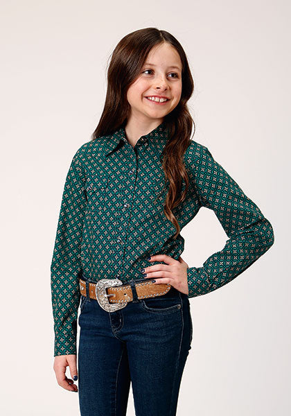 Girl's Amarillo Collection Long Sleeve Western Snap Shirt