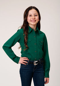 Girl's Amarillo Collection Long Sleeve Western Snap Shirt