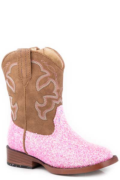 Toddler Roper Cowgirl Glitter Sparkle Boots
