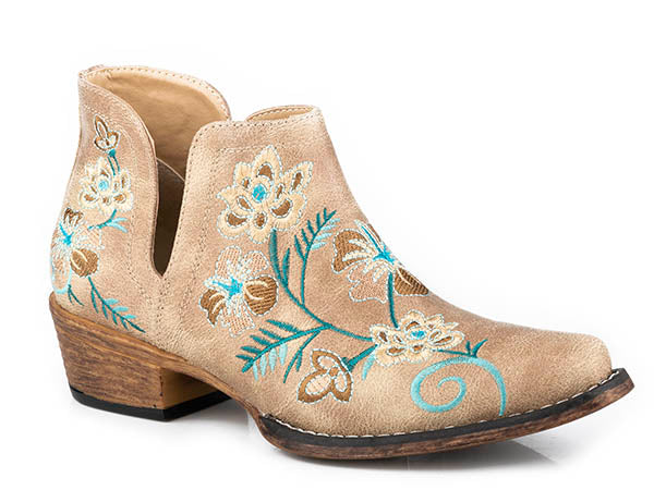 Roper Women's SNIP TOE FLORAL EMBROIDERY