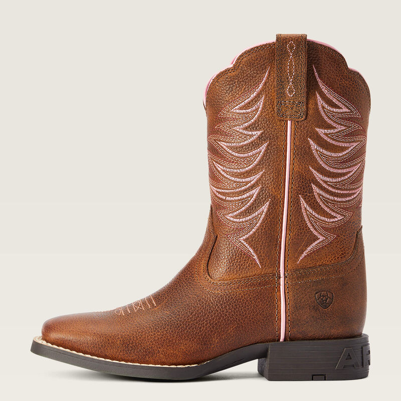 Ariat Youth Firecatcher Western Boot - Rowdy Brown