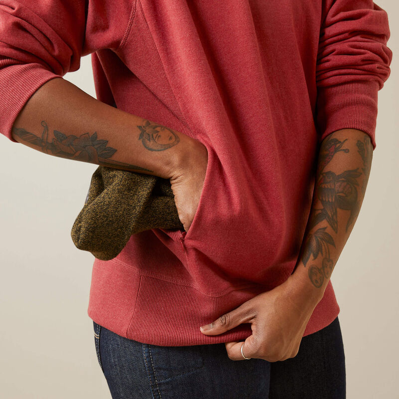 Ariat Women's Rebar Workman Washed Fleece Sweatshirt