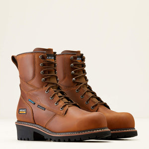 Ariat Men's Logger Shock Shield Waterproof Work Boot
