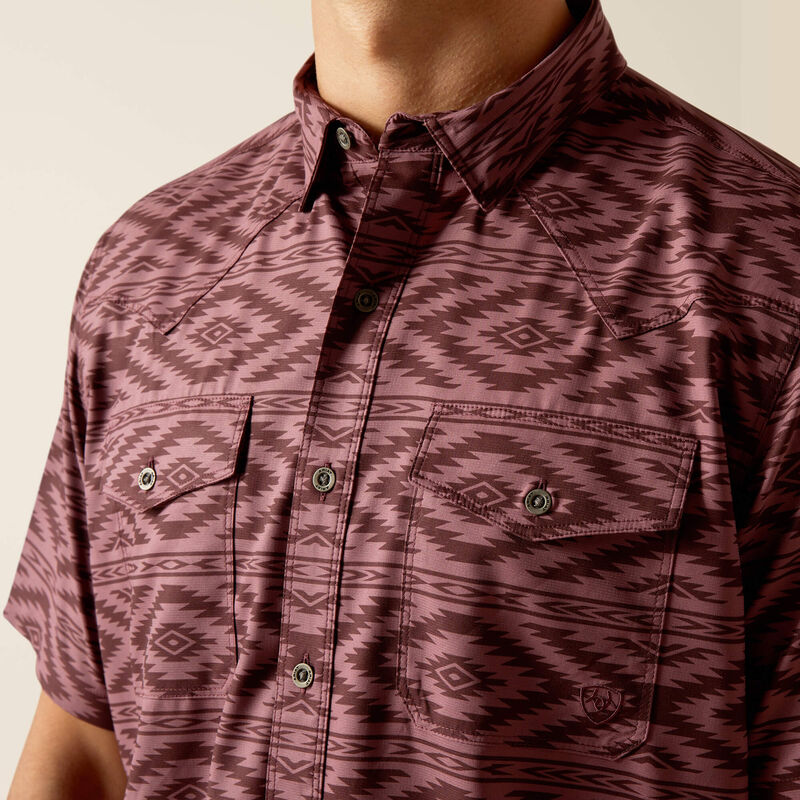 Ariat Men’s VentTek Western Fitted Short Sleeve Shirt