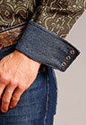 Stetson Men's Long Sleeve Grandiose Paisley Print Western Shirt