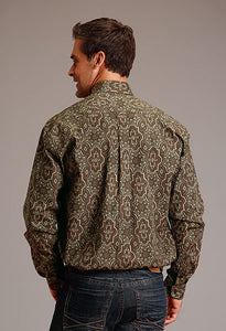 Stetson Men's Long Sleeve Grandiose Paisley Print Western Shirt