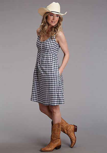 Women s Stetson Gingham Tank Dress Nate s Western Wear