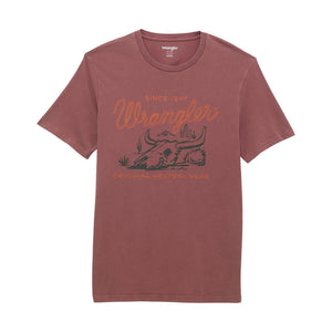 Wrangler® Graphic Short Sleeve T-shirt - Regular Fit - Wild Ginger