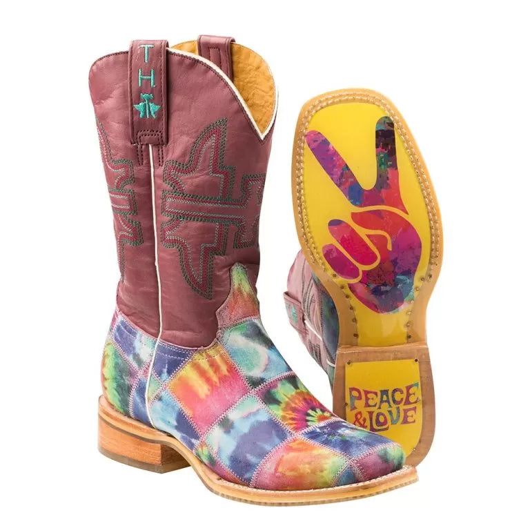 Women's Tin Haul Trippy Chick Peace and Love Boots - 14-021-0877-1404 MU