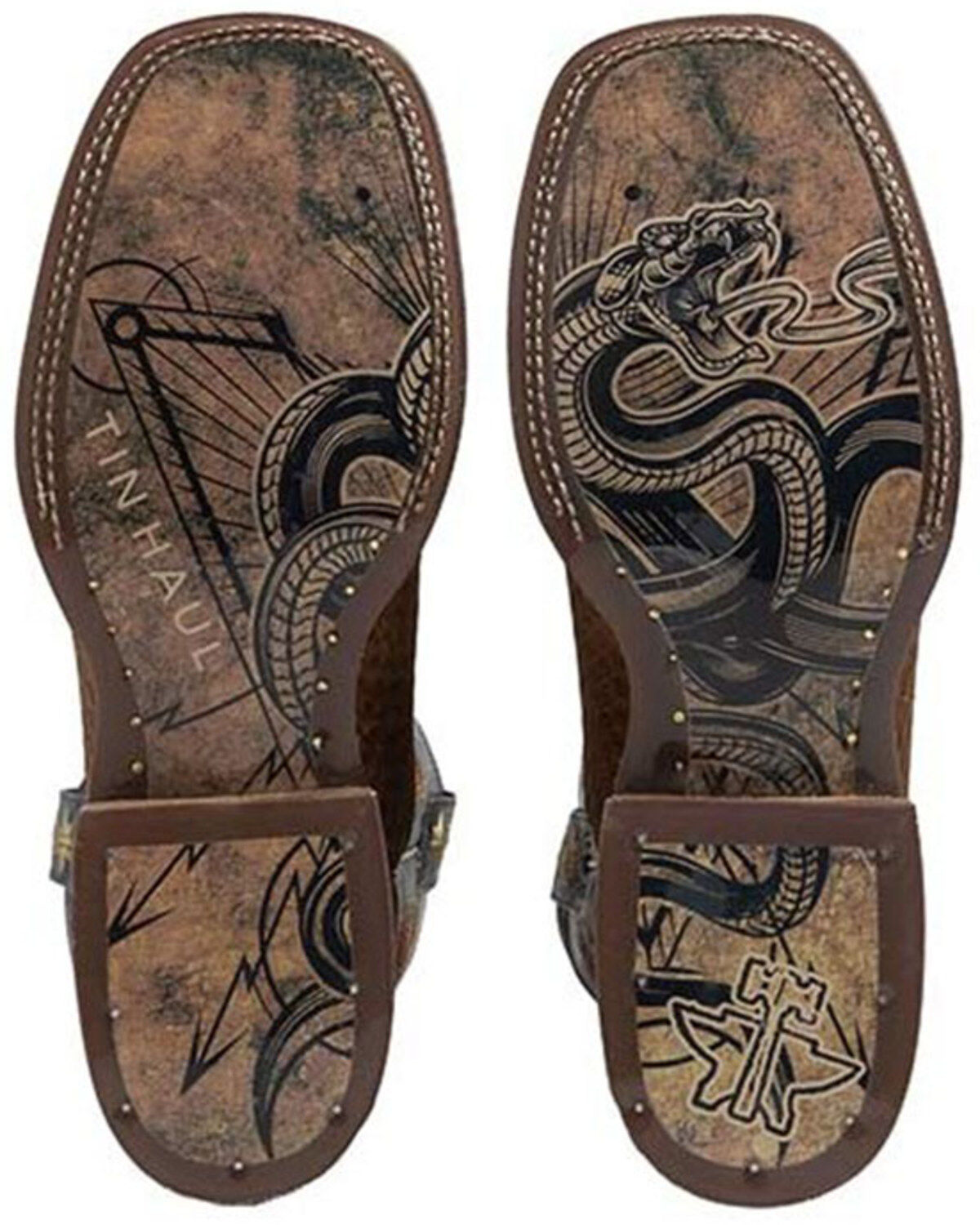 Tin Haul Cut Up Viper Snake Sole Snakeskin Print
