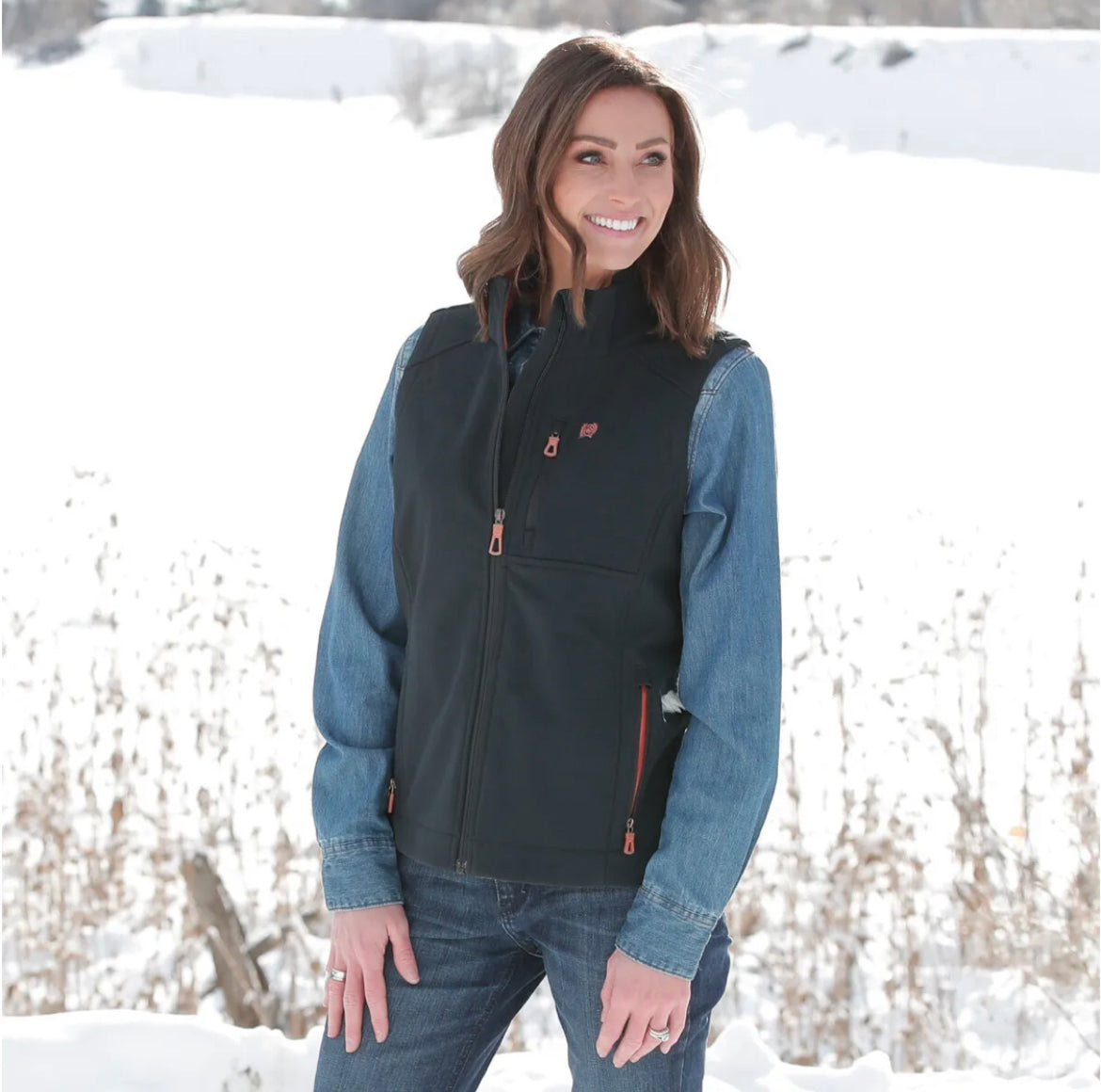 Cinch Women’s Black Bonded Vest