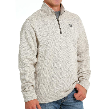 Cinch Men's 1/4 Zip Pullover - Taupe