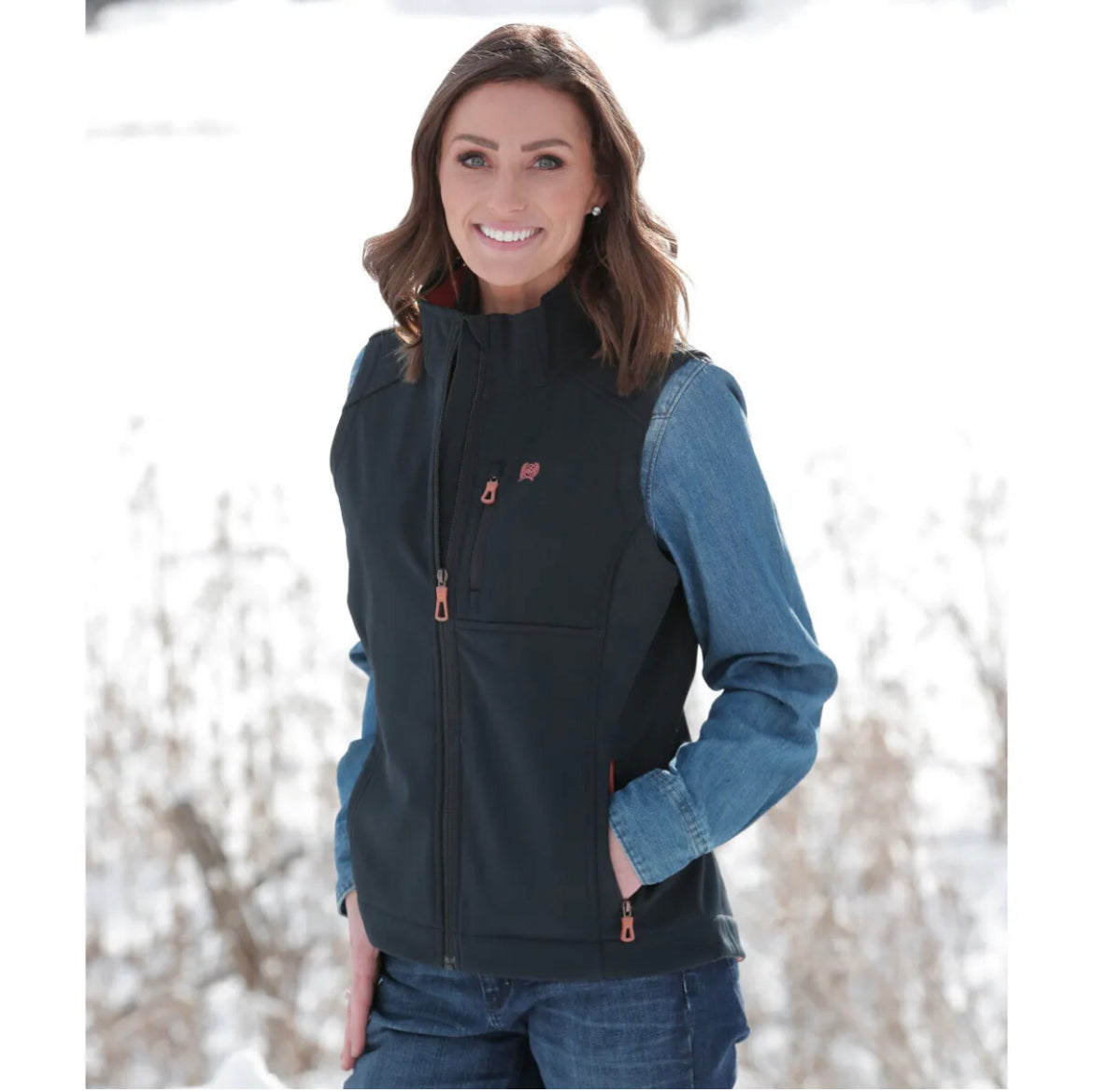 Cinch Women’s Black Bonded Vest
