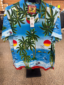 CINCH Men's Tropical SS Camp Shirt