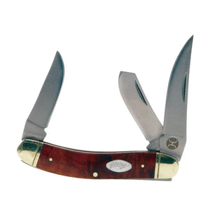 Hooey Burl Wood Sow Belly Knife