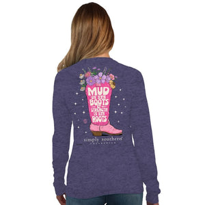 Women's Simply Southern Mud on Her Boots LS T-shirt