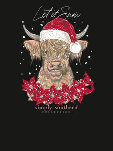 Simply Southern Snow Cow Long Sleeve T-shirt