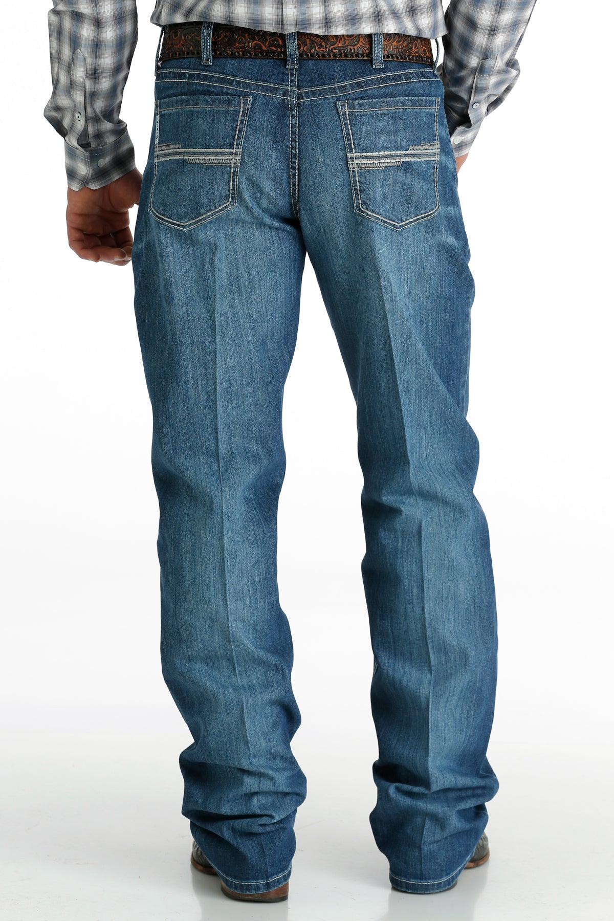 Cinch Men's White Label Relaxed Fit Medium Stone Wash Jeans