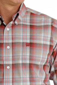 CINCH Men's Classic Plaid Long Sleeve Western Shirt