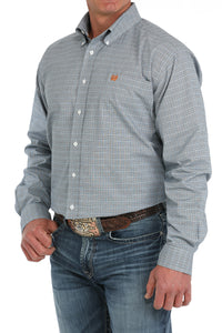 Cinch Classic Men's Long Sleeve Shirt - Blue Plaid