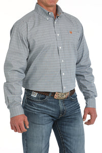 Cinch Classic Men's Long Sleeve Shirt - Blue Plaid
