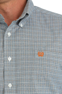 Cinch Classic Men's Long Sleeve Shirt - Blue Plaid