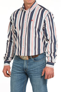 Cinch long sleeve blue stripes shirt style - MTW1105938