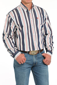 Cinch long sleeve blue stripes shirt style - MTW1105938