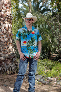CINCH Men's Tropical SS Camp Shirt
