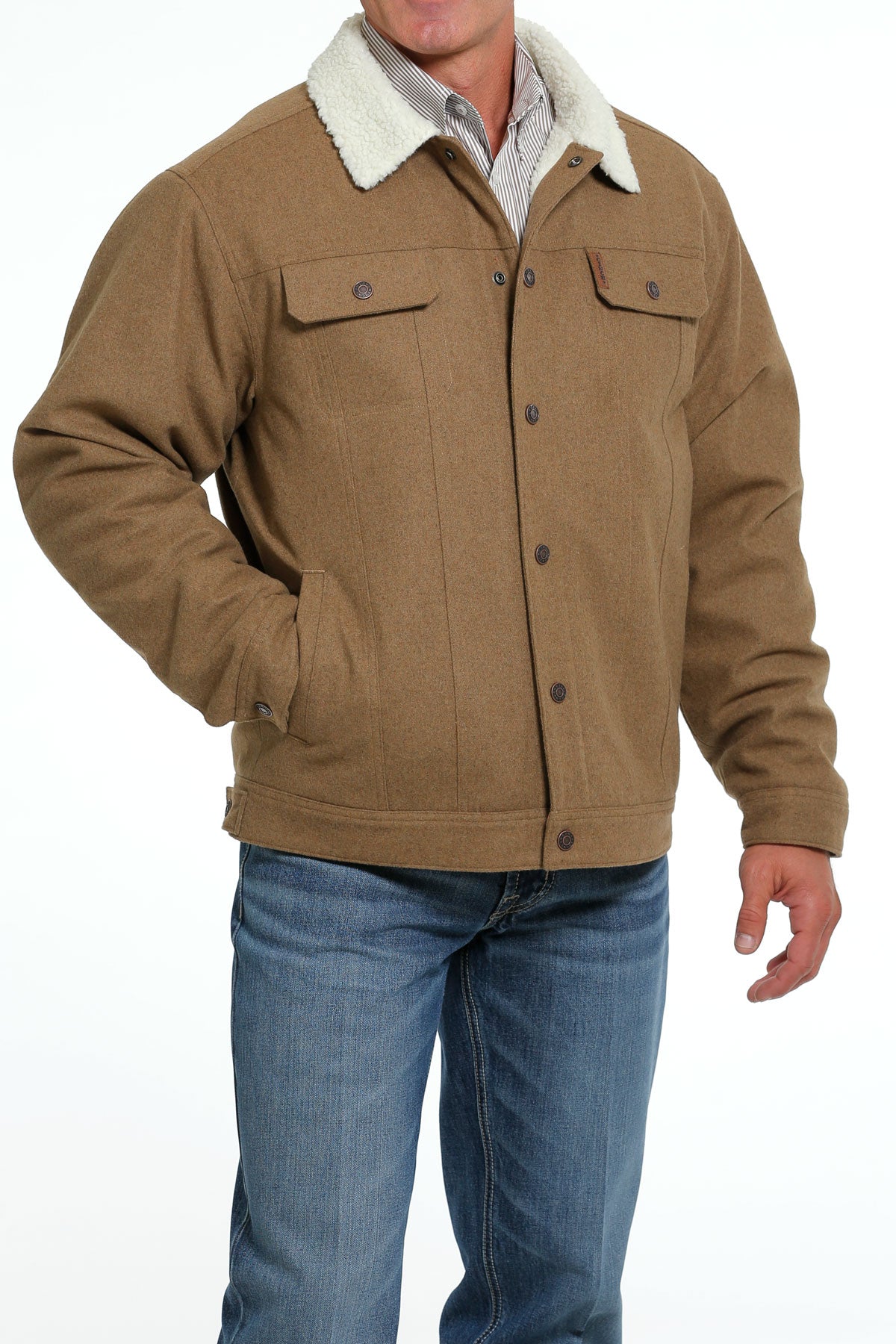 Cinch Men's Concealed Carry Trucker Jacket - Brown