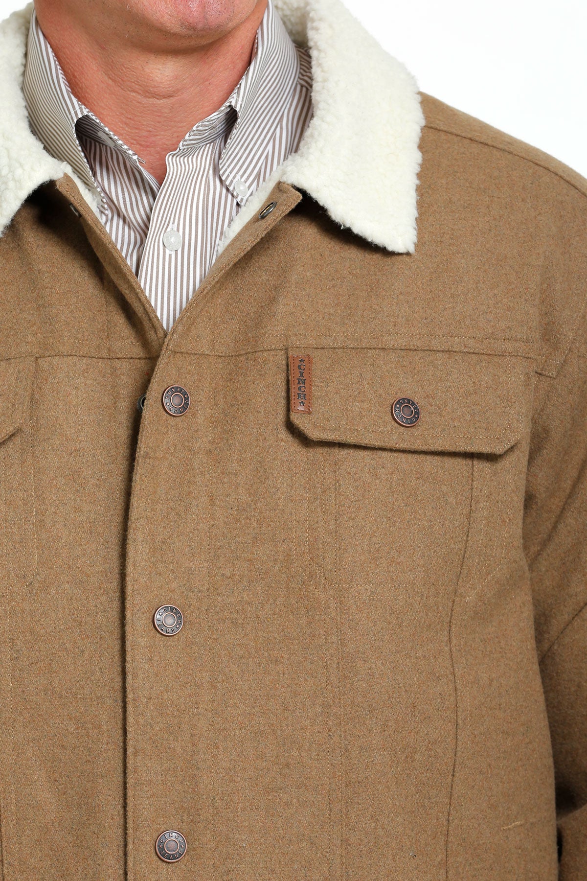 Cinch Men's Concealed Carry Trucker Jacket - Brown