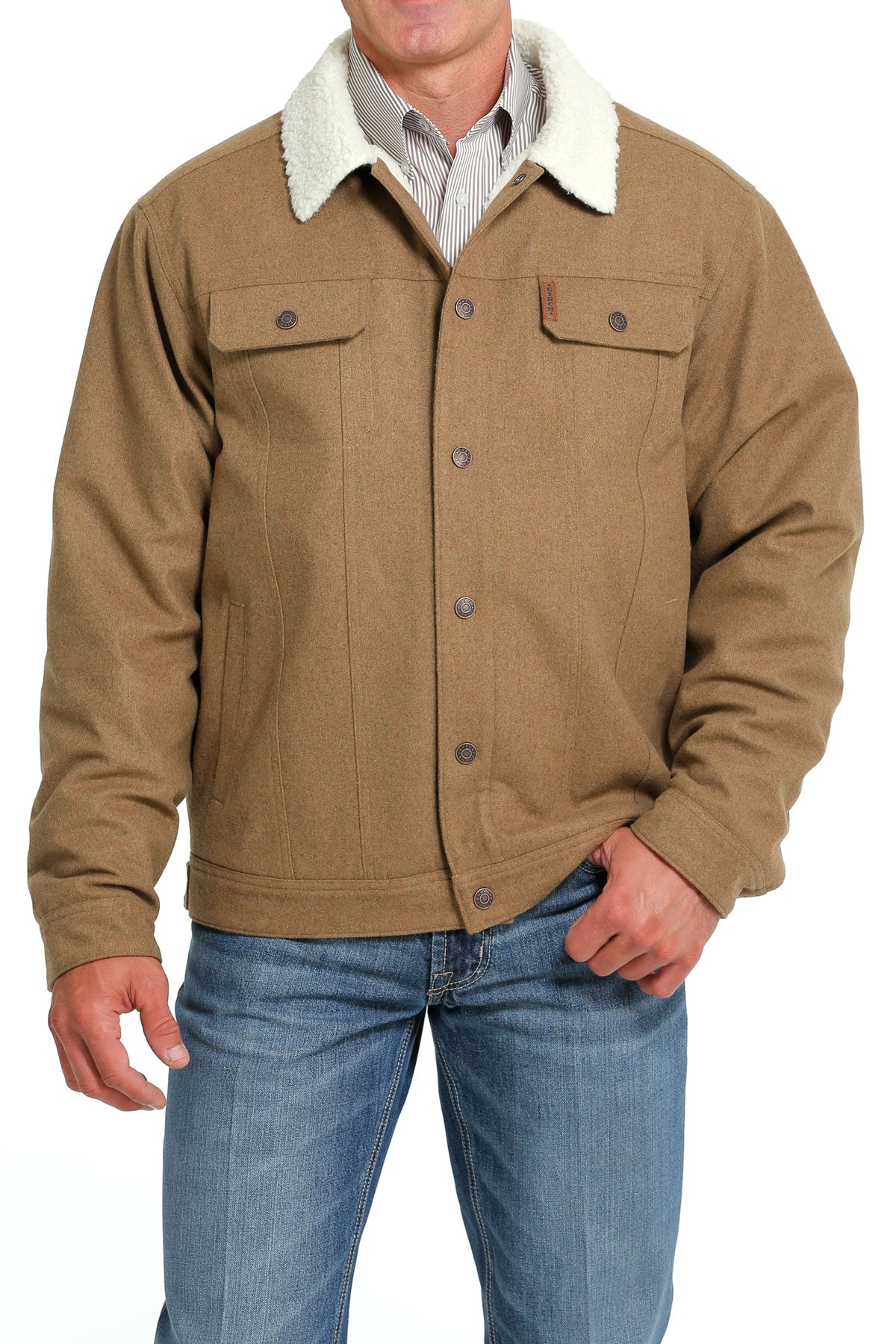 Cinch Men's Concealed Carry Trucker Jacket - Brown