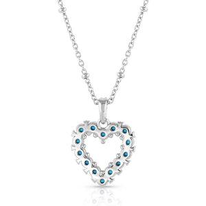 Montana Silversmith Infinite Deepest Love Blue Crystal Necklace