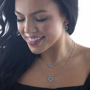 Montana Silversmith Infinite Deepest Love Blue Crystal Necklace
