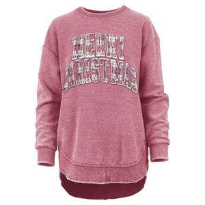 Royce Oakville Christmas Plaid Reversed Out Poncho Fleece