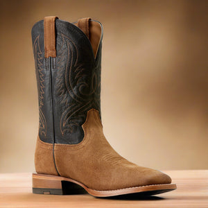 Ariat Men's Circuit Paxton Western Boot - Ranch Brown Suede