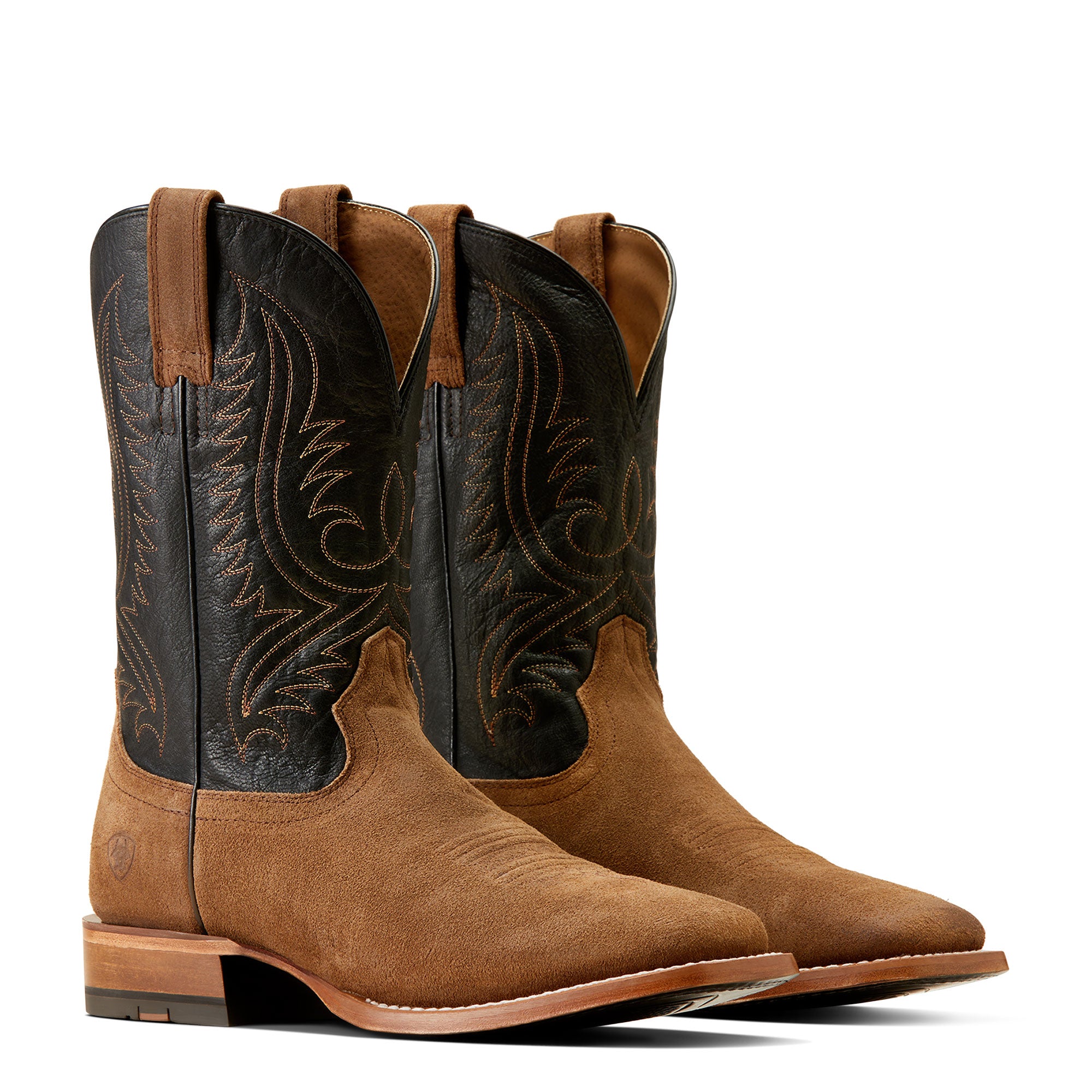 Ariat Men's Circuit Paxton Western Boot - Ranch Brown Suede