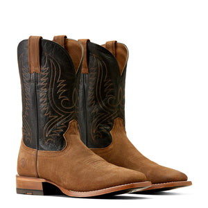 Ariat Men's Circuit Paxton Western Boot - Ranch Brown Suede