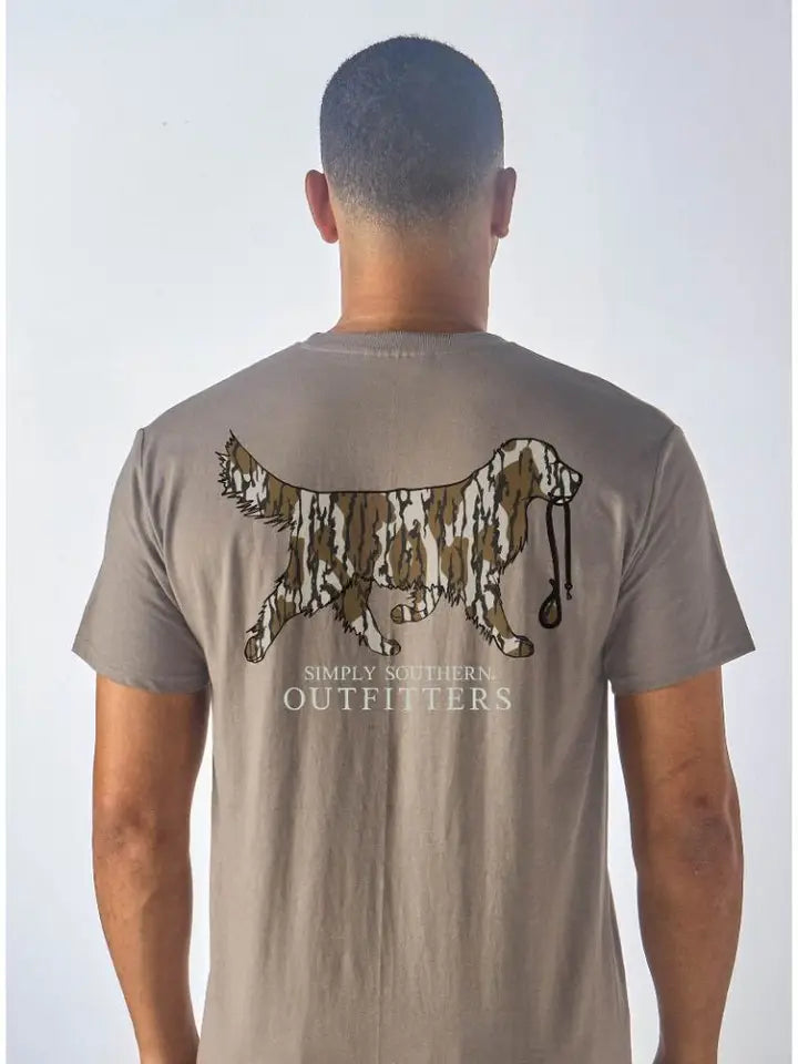 Men's Simply Southern Tree Camo Dog T-Shirt