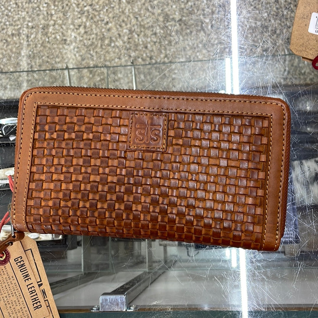 STS Sweet Grass Woven Bentley Wallet