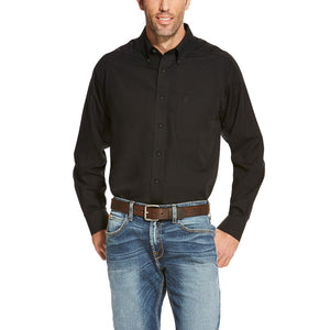 Ariat Men's - Wrinkle Free Solid Color Shirt - Long Sleeve Button Down - Nate's Western Wear