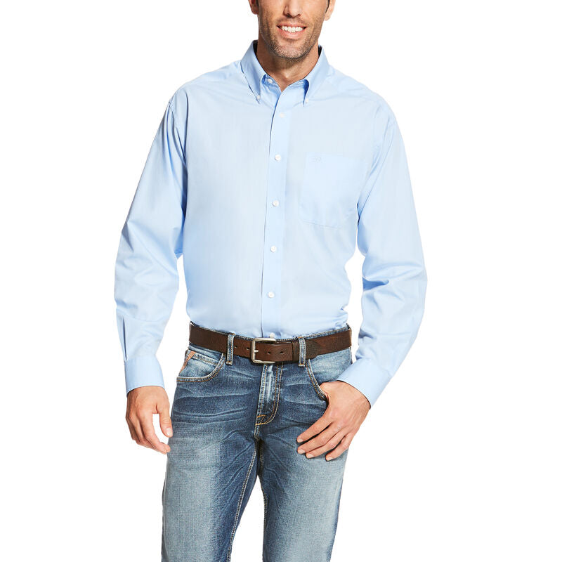 Ariat Men's - Wrinkle Free Solid Color Shirt - Long Sleeve Button Down - Nate's Western Wear