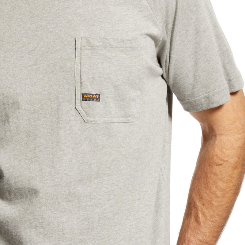 Ariat Men's - Rebar Cotton Strong T-Shirt - Heather Grey - Nate's Western Wear