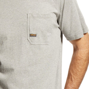 Ariat Men's - Rebar Cotton Strong T-Shirt - Heather Grey - Nate's Western Wear